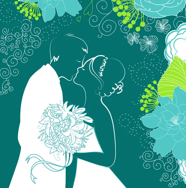 Fondo de boda — Vector de stock