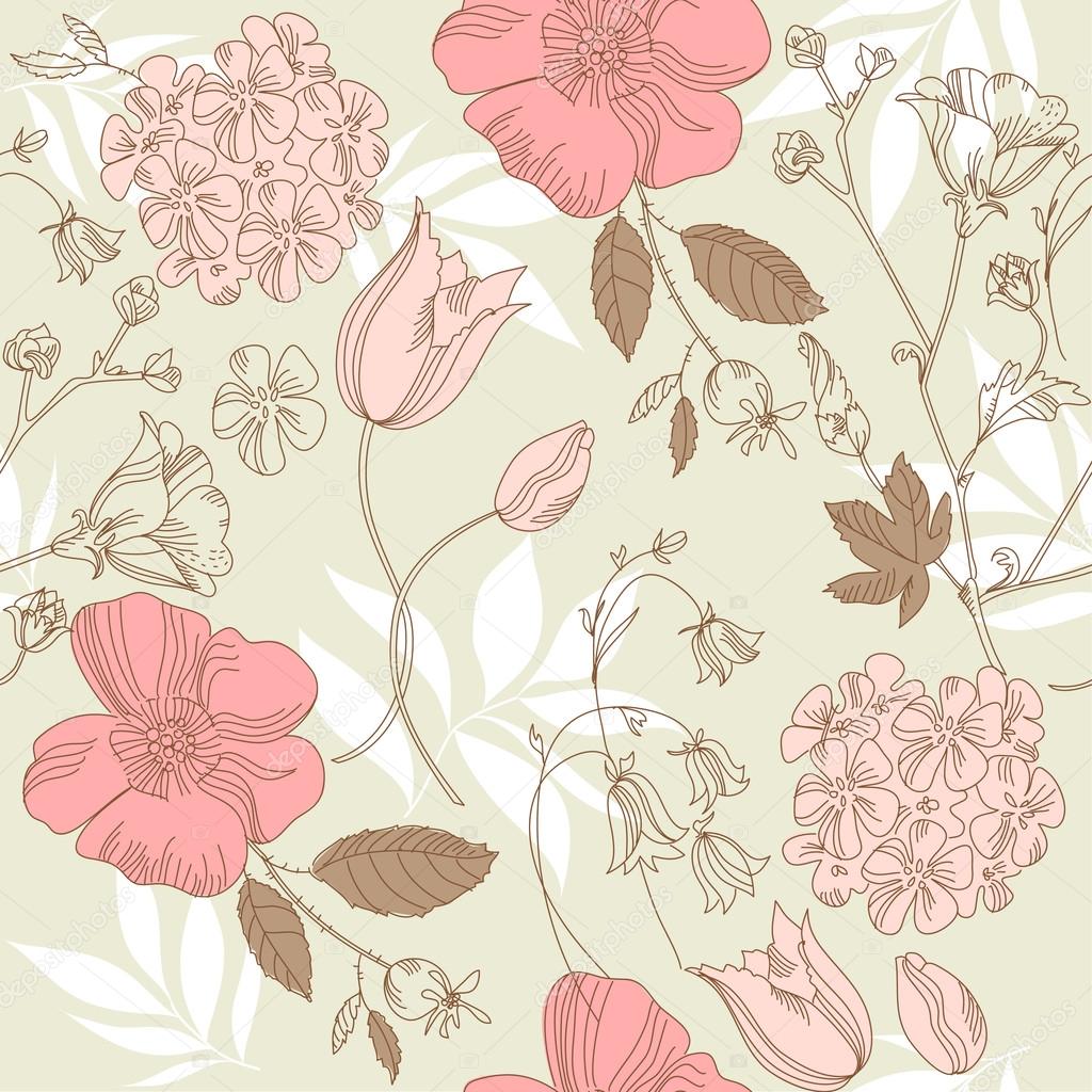 Vintage flower pattern