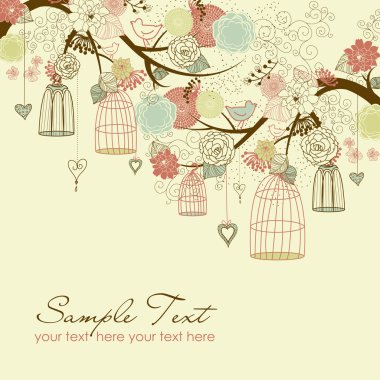 Floral summer background