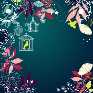 Floral summer background.