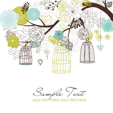 Floral summer background