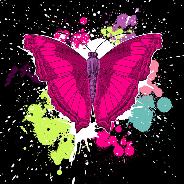 Mariposa. — Vector de stock