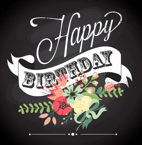 Tarjeta de cumpleaños — Vector de stock