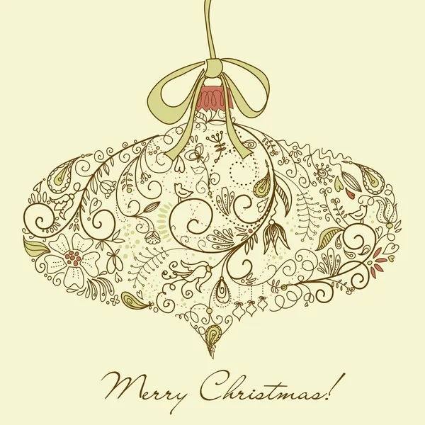 Kerst ornament — Stockvector