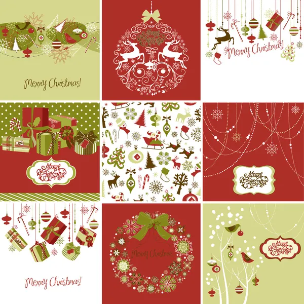 Christmas Cards — Stock Vector