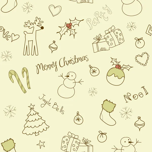 Χριστούγεννα doodles. — Διανυσματικό Αρχείο