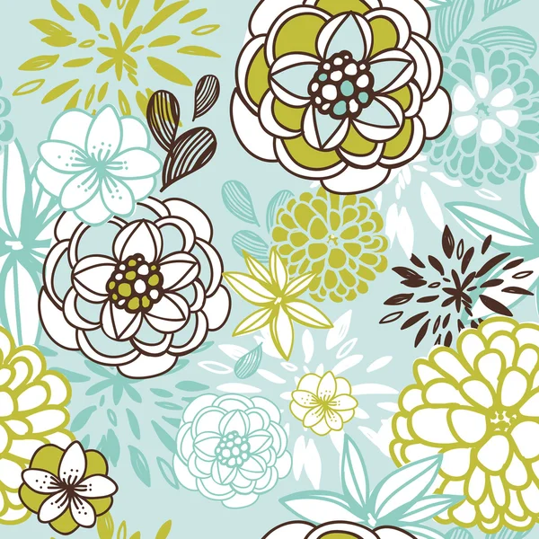 Seamless floral pattern — Stock Vector