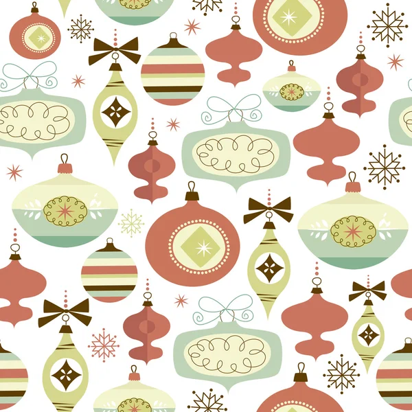 Christmas and New Year seamless pattern — Stock Vector