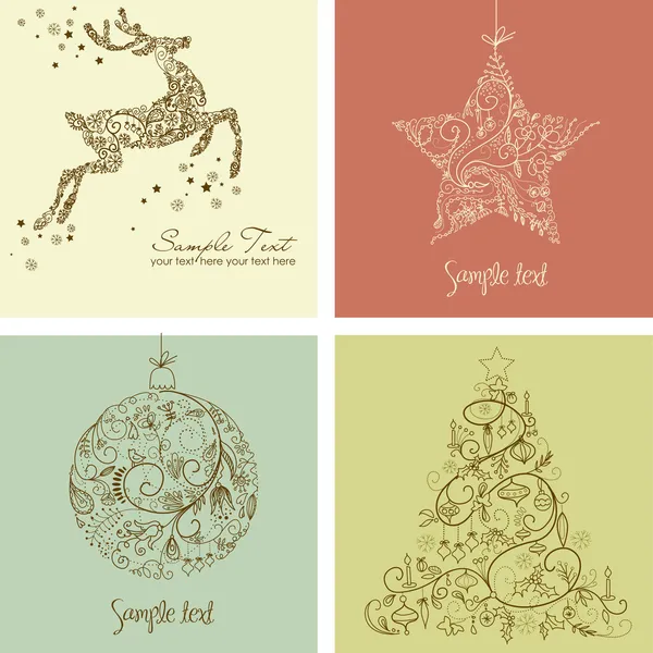 Christmas Set — Stock Vector