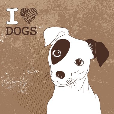 kart için köpek aşık