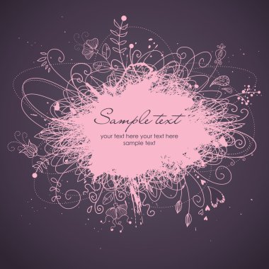 şık çiçekli arka plan