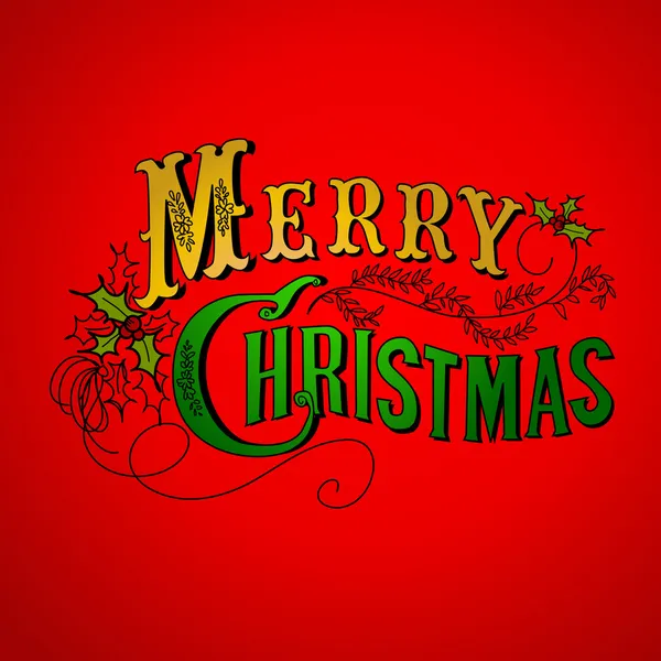 Buon Natale lettering — Vettoriale Stock