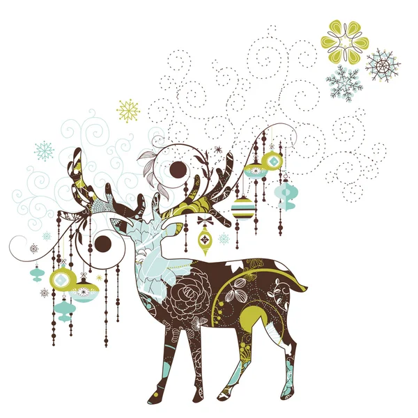 Cervos de Natal — Vetor de Stock