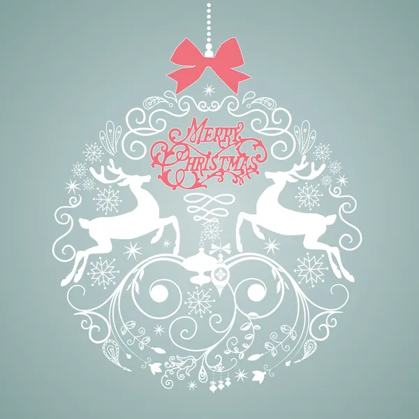 Illustration boule de Noël . — Image vectorielle