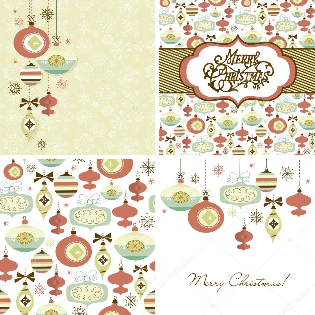 Christmas Retro backgrounds