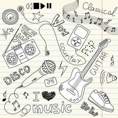 müzik doodles