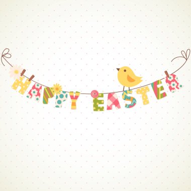 Happy Easter card clipart