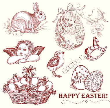 Vintage Paskalya set