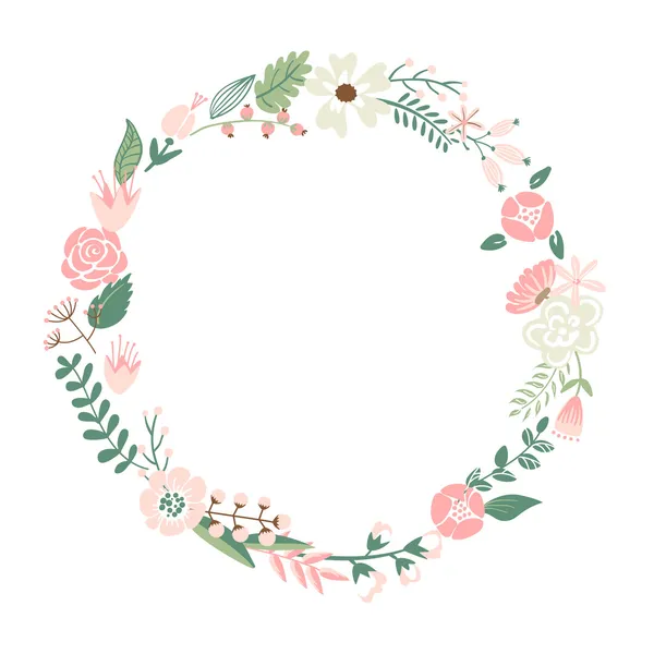 Marco floral — Vector de stock