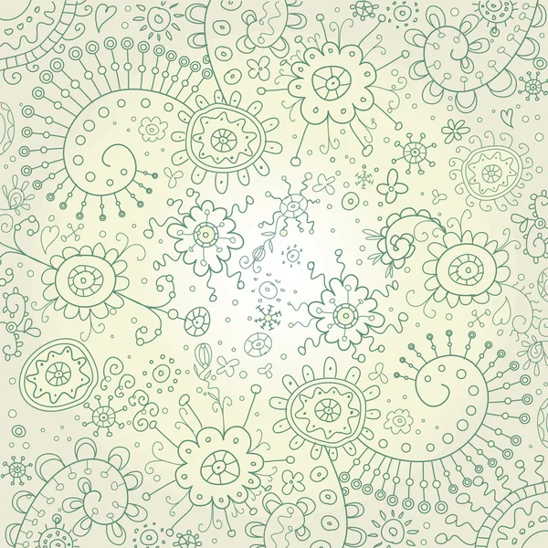 Fleurs Bordure Design — Image vectorielle