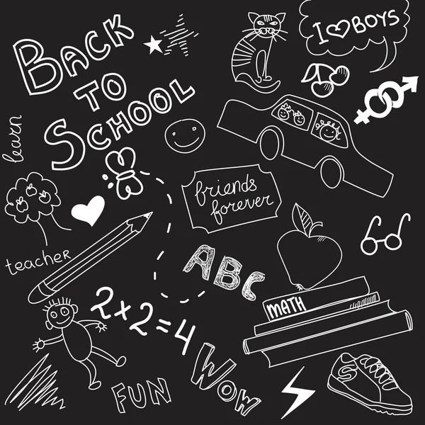 School doodles — Stockvector