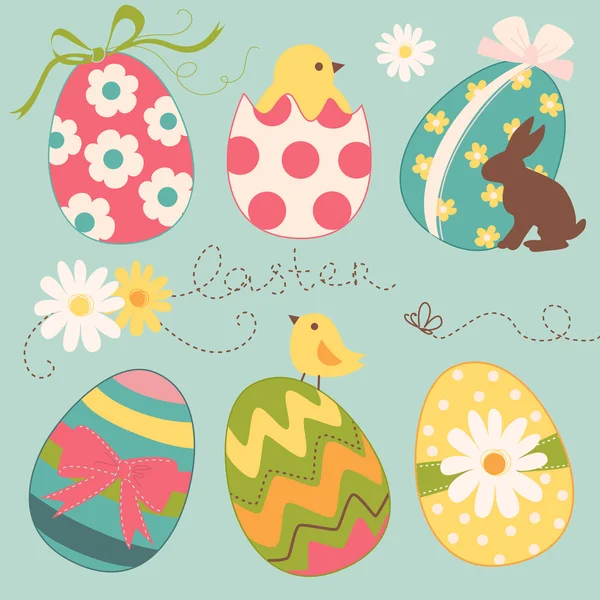 Easter Egg set — Stock Vector