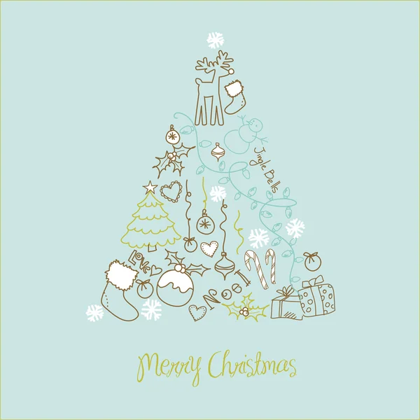 Árbol de Navidad — Vector de stock