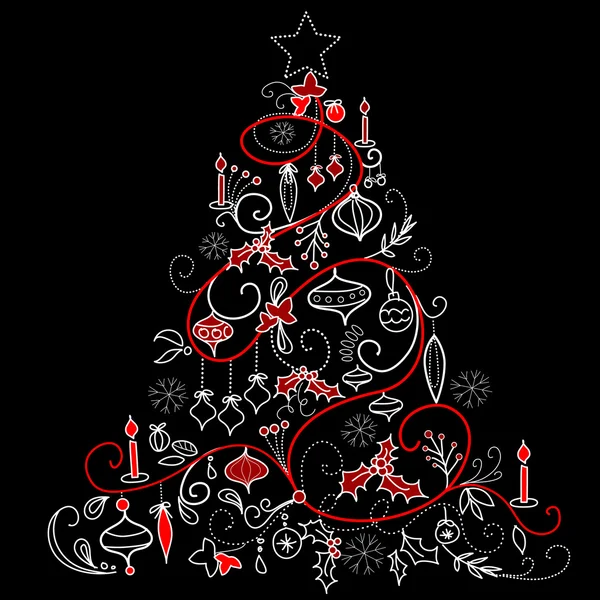 Árbol de Navidad — Vector de stock