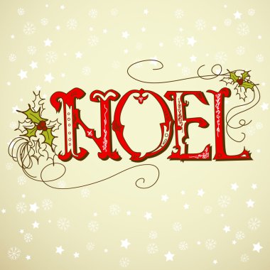 Vintage Noel kartı.