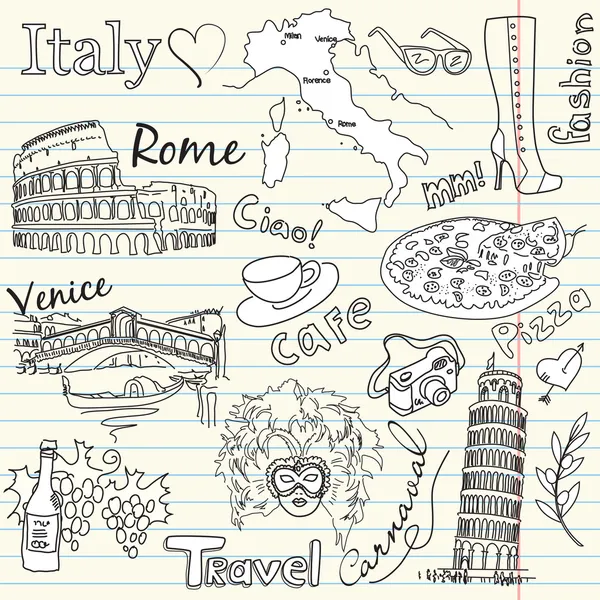 Love Italy — Stock Vector