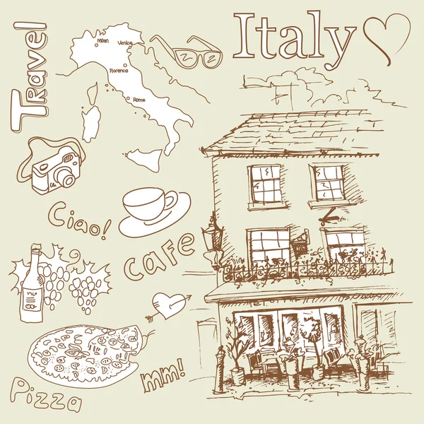 Amore Italia — Vettoriale Stock