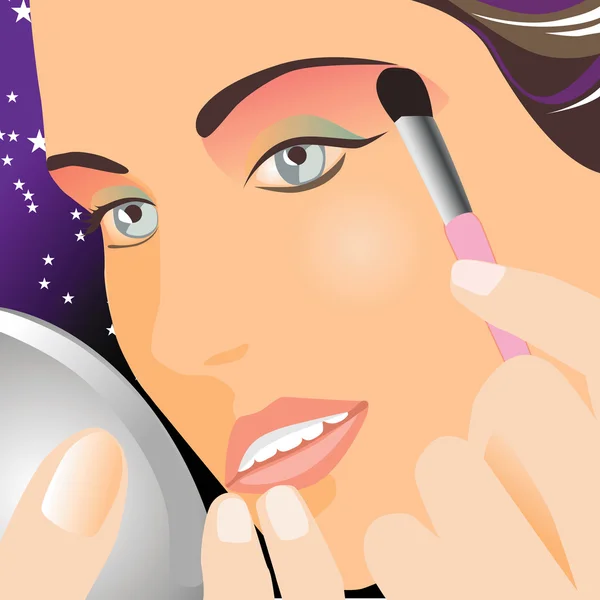 Make-up-Vektor. — Stockvektor