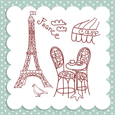 Paris'te kafe