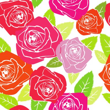 Roses. pattern clipart