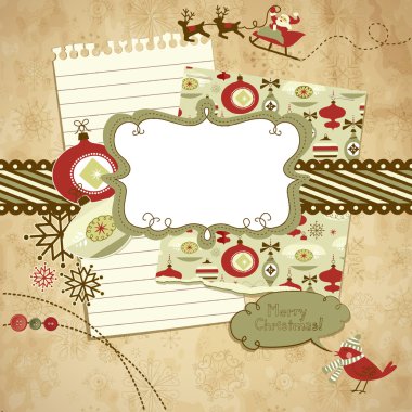 Christmas scrapbook elements