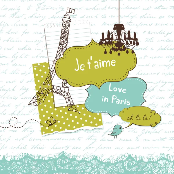 Любовь с Парижем — стоковый вектор