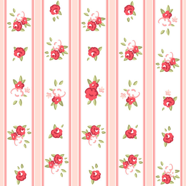 Vintage rose pattern