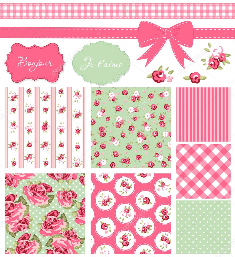 Vintage Rose Pattern