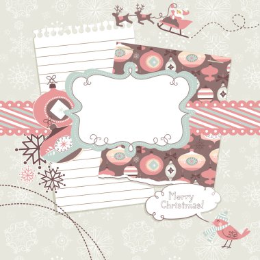 Christmas scrapbook elements