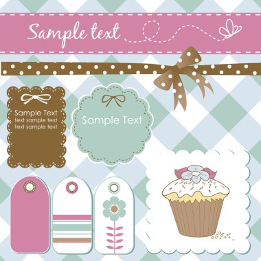 Vintage scrap-booking elements