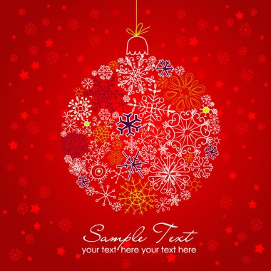 Noel top illüstrasyon.