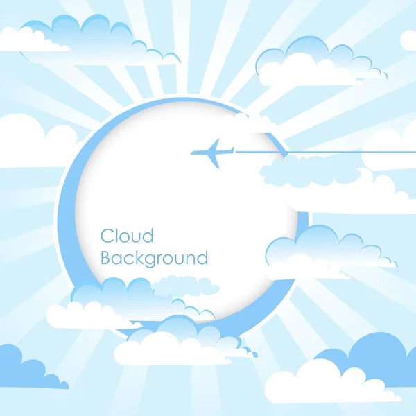 Felhők háttér — Stock Vector