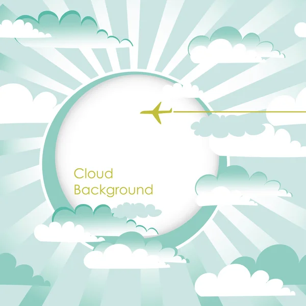 Clouds Background — Stock Vector