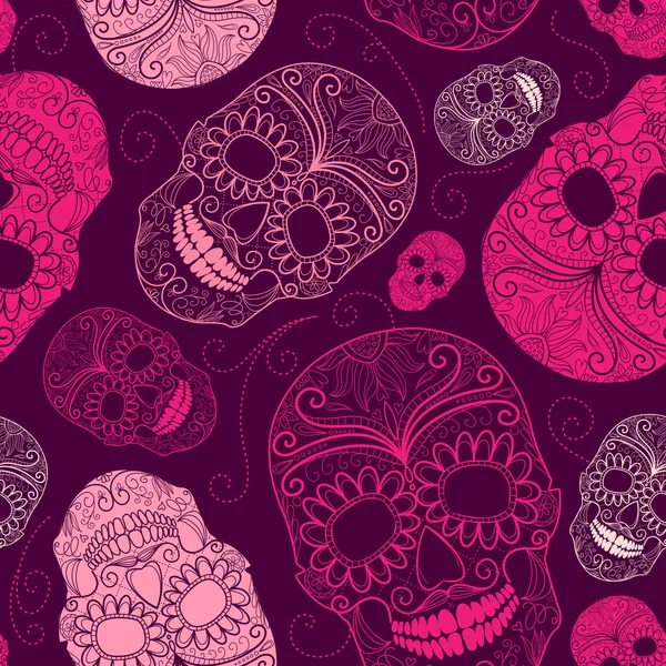 Calaveras de fondo — Vector de stock