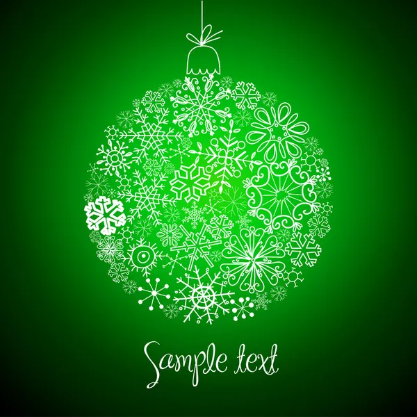 Vánoční ozdobný míč — Stockový vektor
