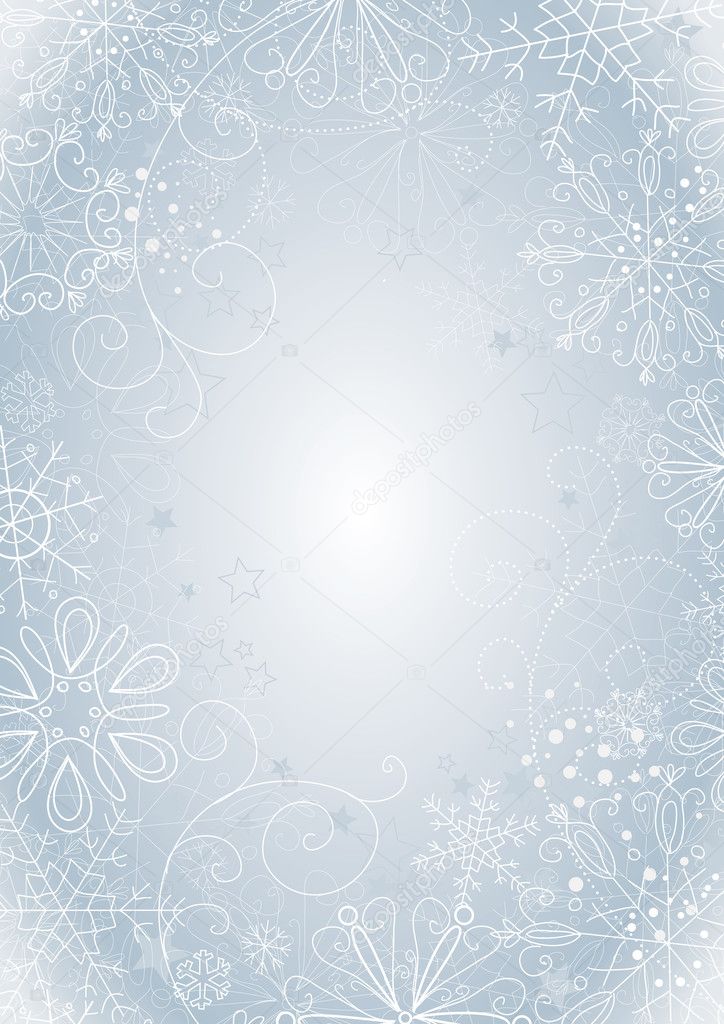 Silver christmas background