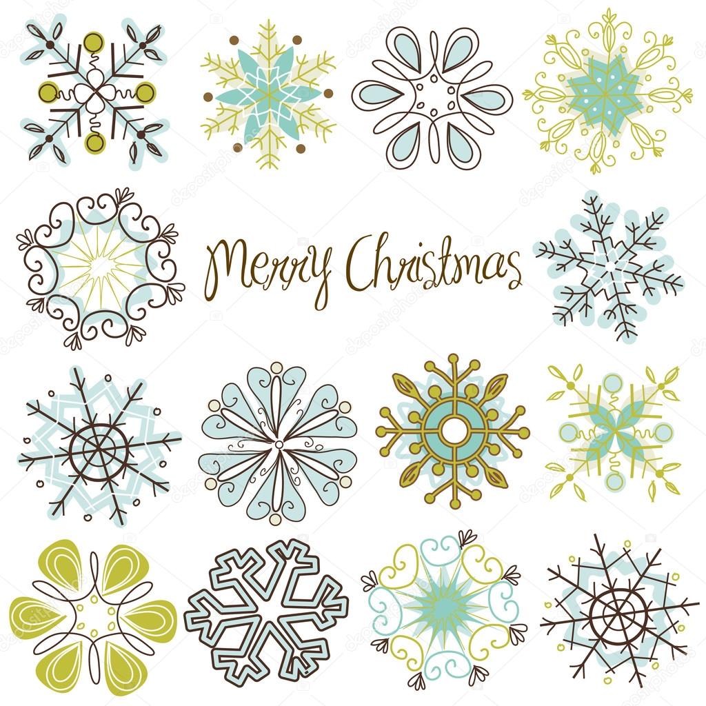 Retro Snowflakes