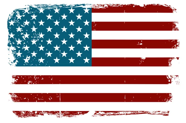 Bandera americana Vintage — Vector de stock