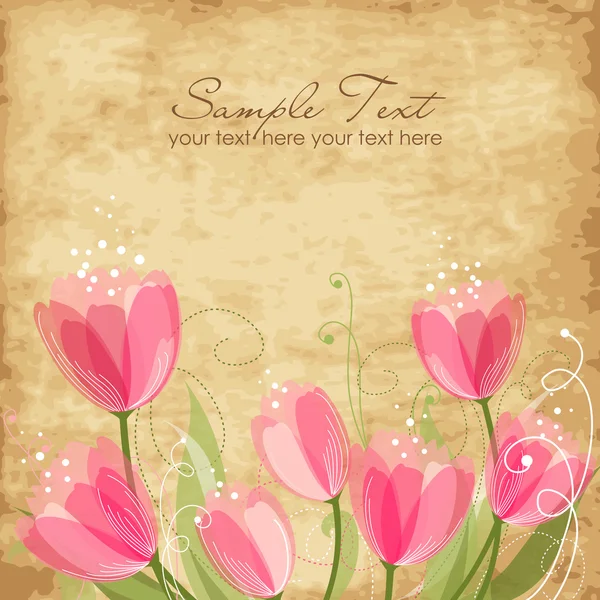 Fondo de flores — Vector de stock