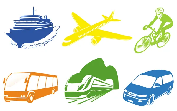 Transport de voyageurs — Image vectorielle